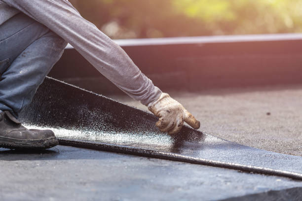 Professional Crawl Space Encapsulation technician working in Newfane, NY